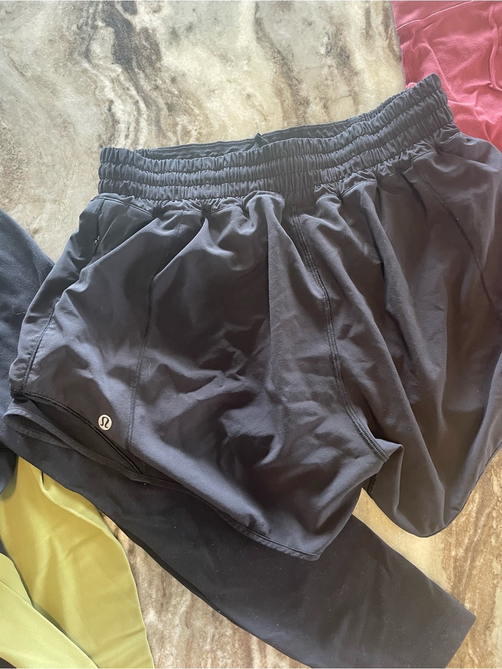 lululemon athletica Black Women's Athletic Shorts with Elastic Waist